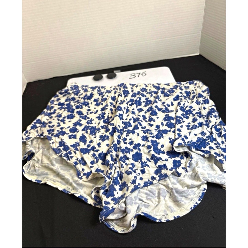 Old Navy Sunday Sleep Women's Floral Sleep Shorts S White Blue
